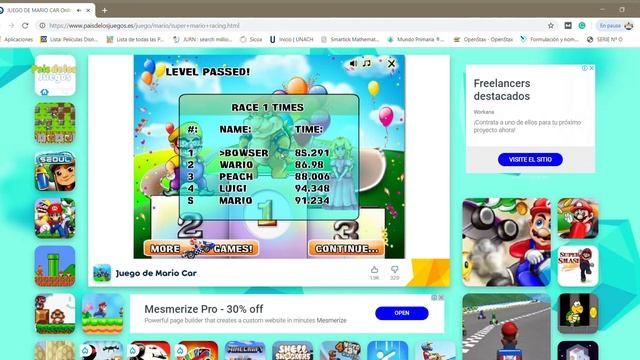 JUEGO DE MARIO CAR Online Juega Gratis en PaisdelosJuegos es! Google Chrome 5 06 2019 7 40 29 p смотреть онлайн