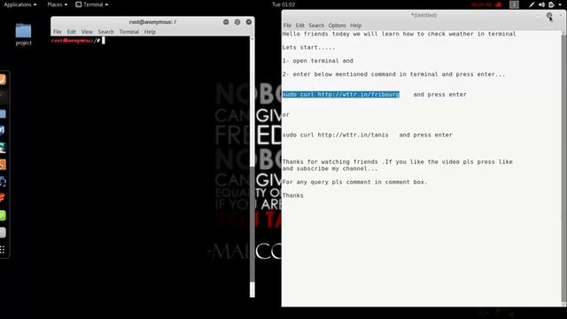 [kali linux] how to check weather using terminal in kali linux смотреть онлайн