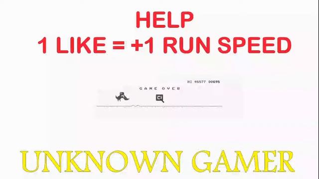 Playing Chrome Dinosaur game, Every like makes it Faster| What is after 9999? | GAMEPLAY смотреть онлайн