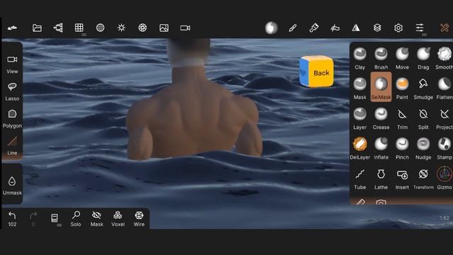 STANDING ON SEA 🌊 CONCEPT ART IN NOMAD SCULPT смотреть онлайн