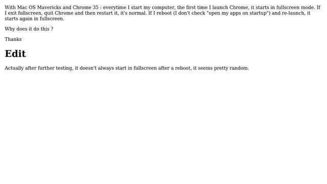 Apple: Why does Chrome starts fullscreen? (2 Solutions!!) смотреть онлайн