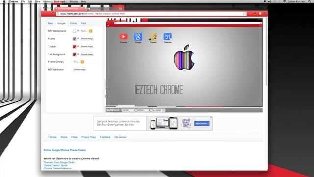 How to Create Google Chrome Themes SUPER EASY - HD - 2013 смотреть онлайн