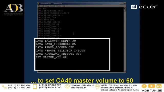 Ecler CA40 Compact Amplifier RS232 and CA NET tutorial1 смотреть онлайн