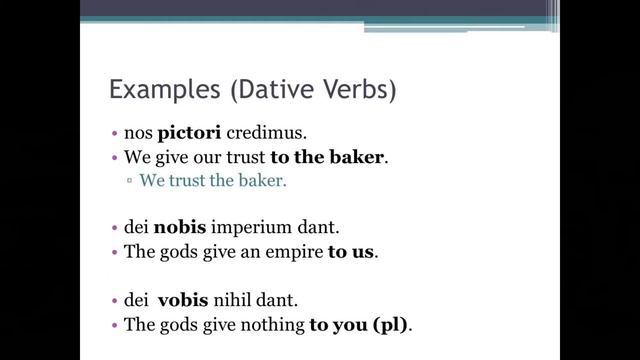 Dative Verbs and Question Words | Latin смотреть онлайн