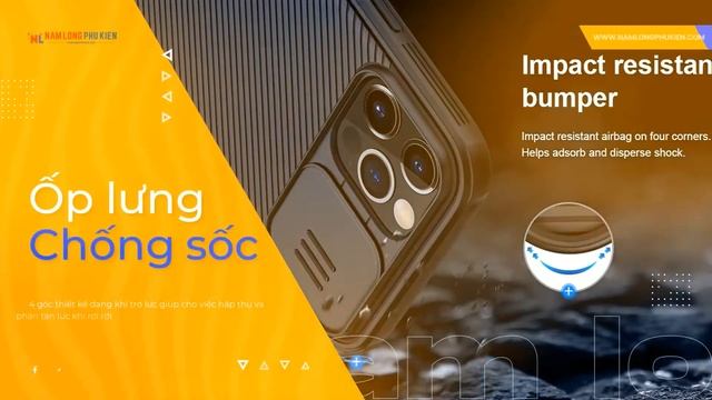 Ốp lưng iPhone 12 Pro Max Nillkin Camshield смотреть онлайн