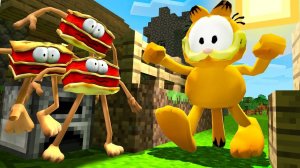 ГАРФИЛД ИЩЕТ ЛАЗАНЬЮ! ГАРФИЛД ПРЯТКИ В МИРЕ МАЙНКРАФТ В Garry`s Mod