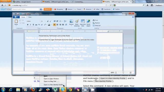Login to Multiple Accounts At once in FireFox смотреть онлайн