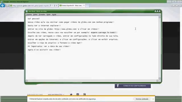 Como baixar videos do site globo.com смотреть онлайн