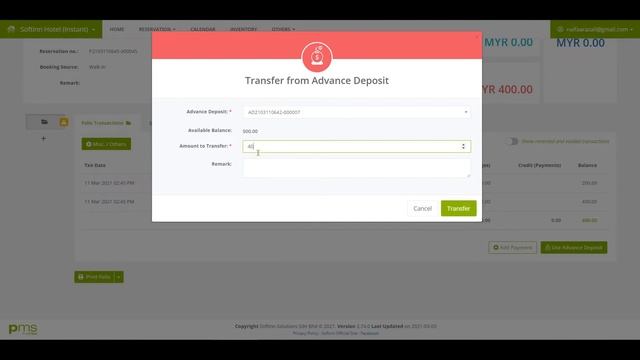 [OBSOLETE] Use Advance Deposit Available as Payment in Guest Folio (Hotel PMS) смотреть онлайн