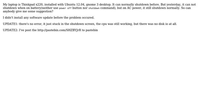 Ubuntu can not shutdown on battery (2 Solutions!!) смотреть онлайн