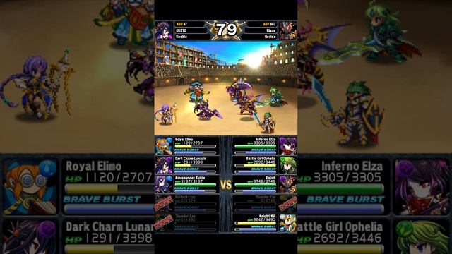 [Brave Frontier] Brave frontier fighting at arena easily смотреть онлайн