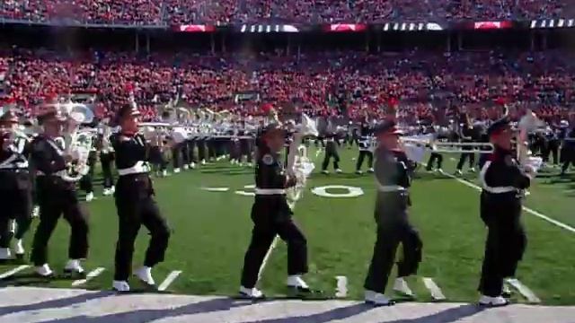 Ohio State Buckeyes Band Script Ohio From The Field смотреть онлайн