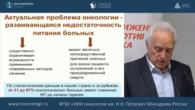 Влияние рациона онкобольных на результаты лечения. смотреть онлайн