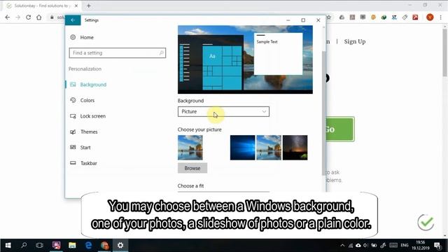 How to change desktop background (wallpaper) - Windows 10 смотреть онлайн