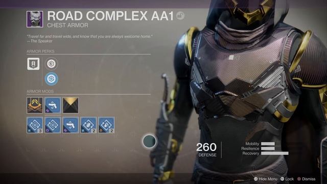 Destiny 2 Hunter Armour Set Road Complex AA1 + Exotics.