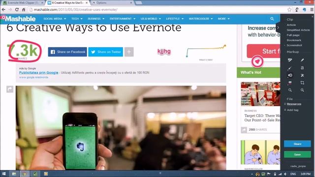 Using the Evernote web clipper смотреть онлайн