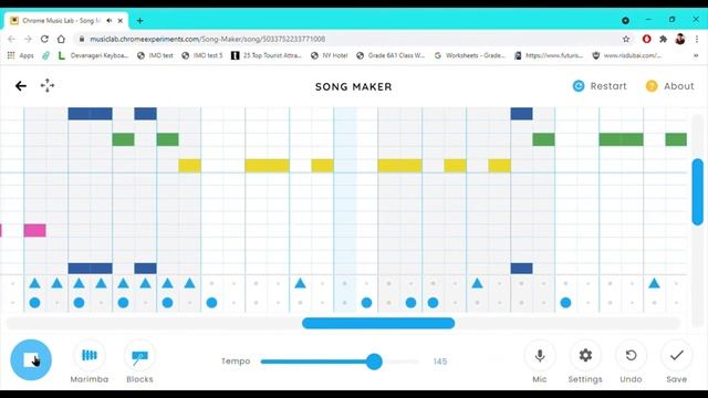 Cool Song on chrome Music lab (song maker) смотреть онлайн