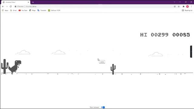 Chrome Dino Game Hacked | Dino Game | T-Rex Game смотреть онлайн