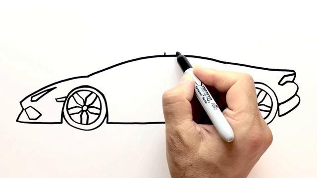 HOW TO DRAW A LAMBORGHINI HURACAN POLICE CAR - Police Car Drawing Step By Step смотреть онлайн