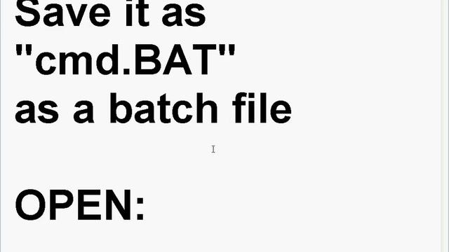 How to open CMD in notepad. смотреть онлайн