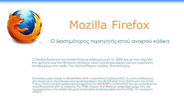 Ιστορικό Mozilla Firefox (Παρουσιαση) смотреть онлайн