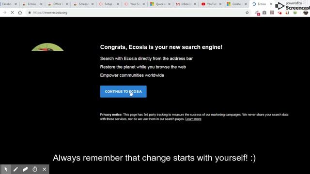HOW TO ADD ECOSIA BROWSER ON GOOGLE CHROME смотреть онлайн