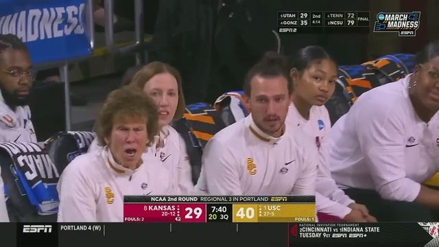 USC vs. Kansas - 2024 NCAA women's second round | FULL REPLAY смотреть онлайн