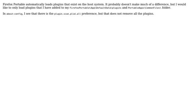 How to disable Firefox Portable from automatically loading plugins? смотреть онлайн