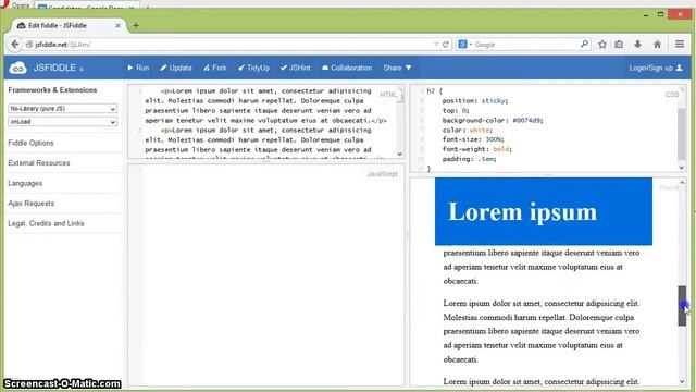 position:sticky demo in Firefox Nightly смотреть онлайн