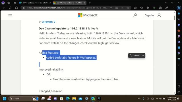Microsoft edge Dev Channel update to 116.0.1938.1 is live смотреть онлайн