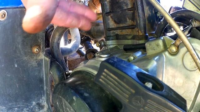 Как снимать двигатель на квадроцикле.