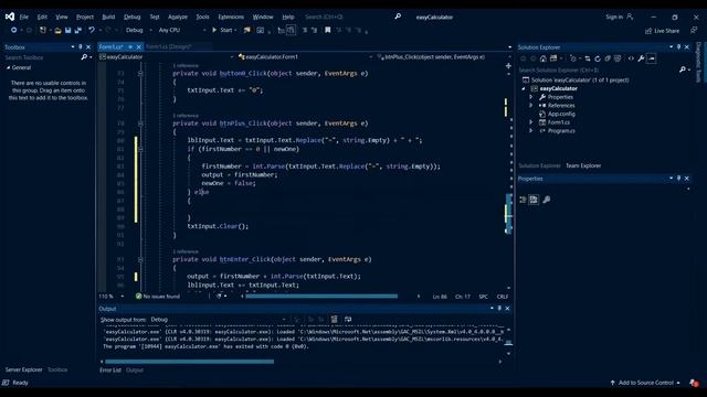 Simple Calculator in C# Visual Studio Part 2: Sum of multiple numbers смотреть онлайн