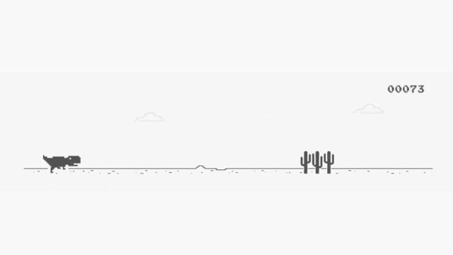 T-Rex Chrome Dino Game in 20 Seconds смотреть онлайн