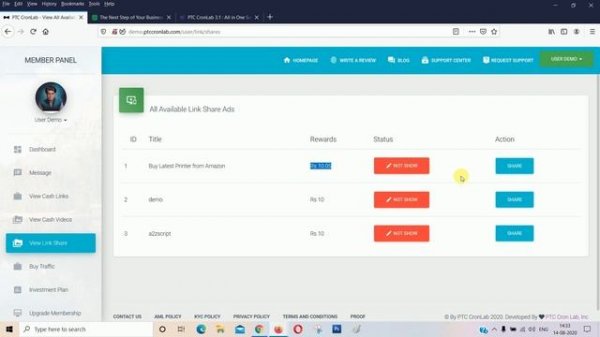 PTC CronLab New Version 5.1 : All in One Script for PTC, HyIp, Crypto Trade & Money Investment