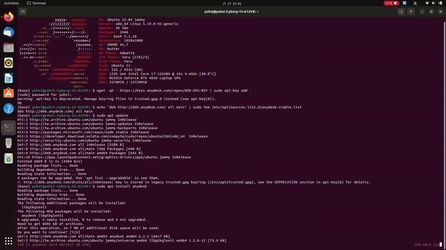 【Ubuntu 22.04】Install AnyDesk смотреть онлайн