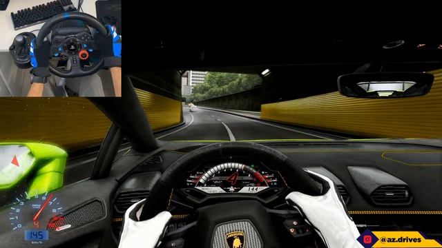 LOUD 1000 HP Lamborghini Huracan Tuned - Assetto Corsa | Steering Wheel Gameplay смотреть онлайн