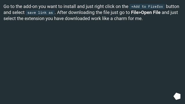 How to download Firefox extensions from addons.mozilla.org without installing them? смотреть онлайн
