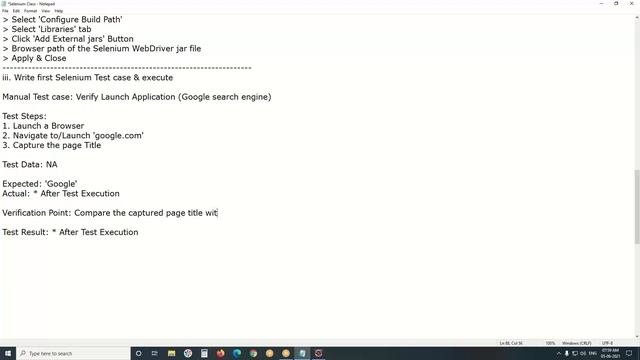 Selenium Test Environment Setup & Write First Selenium Test Case смотреть онлайн