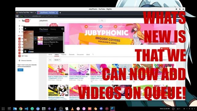 [Flatpak Firefox 54] Min Vid Experiment | Floating YouTube смотреть онлайн