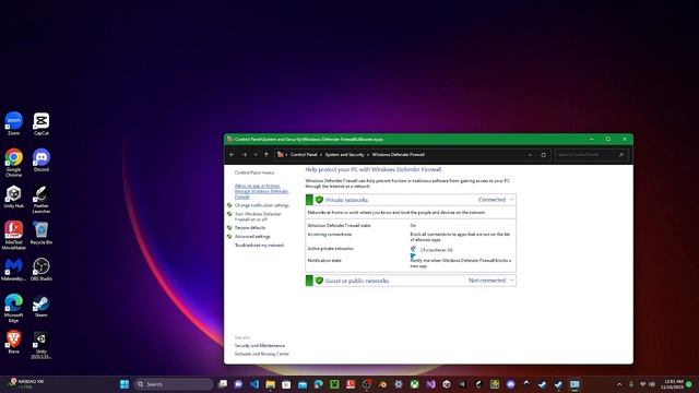 How to alow a app through windows firewall after you clicked cancel смотреть онлайн
