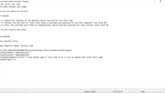 how to make windows auto login смотреть онлайн