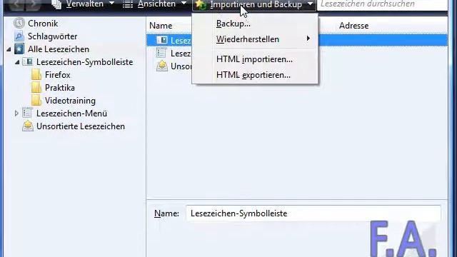 Firefox 3 Lesezeichen importieren смотреть онлайн