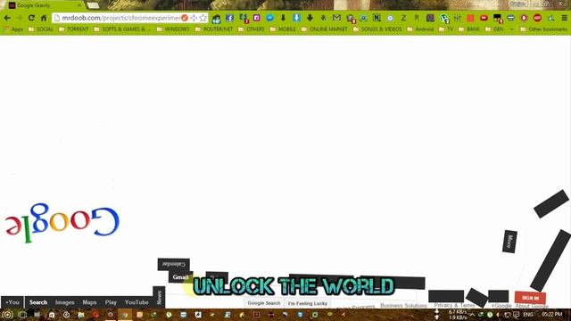 Google Gravity - yeah it's pretty awesome смотреть онлайн