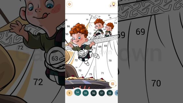Happy Colour - Colour by Number. Disney Brave. . My Gaming Town. смотреть онлайн
