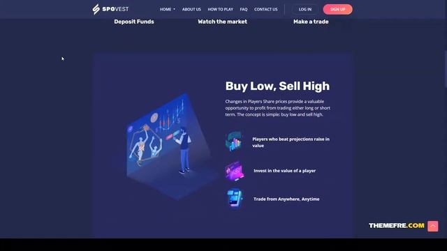 Spovest - Fantasy Sports Stock Exchange HTML template marketplace betting Takai смотреть онлайн