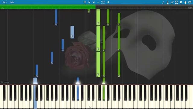 The Phantom Of The Opera - All I ask of you [Synthesia] смотреть онлайн
