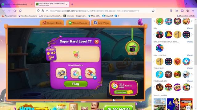 1 Gardenscapes New Acres na Facebooku — Mozilla Firefox 2021 11 11 14 53 16 смотреть онлайн