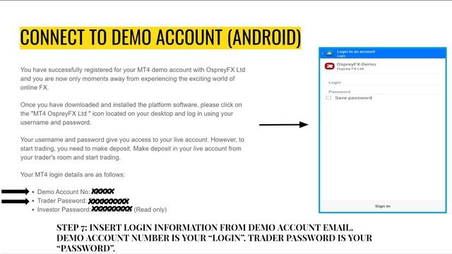Connecting Your Demo Account to Metatrader 4 (Android and iPhone) смотреть онлайн
