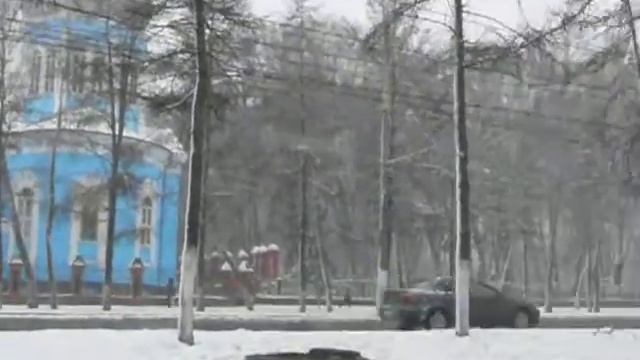 Курск, март, снегопад