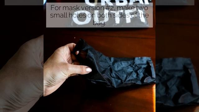 DIY No Sew Bag Mask Tutorial смотреть онлайн